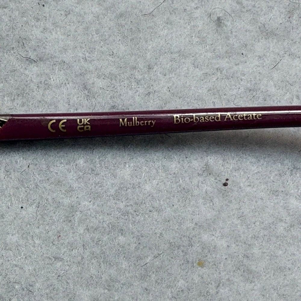 Mulberry VML218 Eyeglasses Womens Burgundy  Bio-Acetate 52-16-140